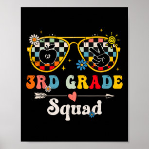 niedlicher Groovy Teacher Student Back T Poster