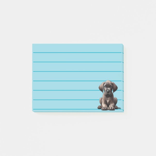Niedlicher, großartiger Welpe Post-it Klebezettel (Vorderseite)
