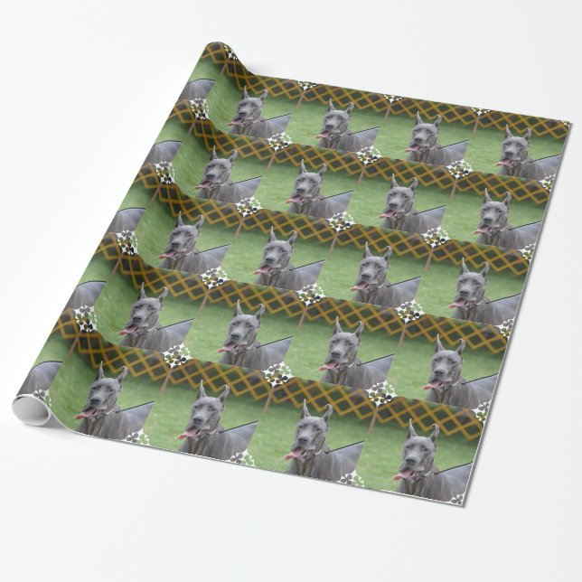 Niedlicher großer Däne Geschenkpapier (Ungerollt)
