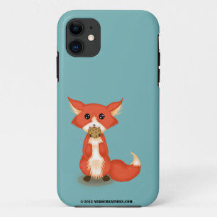 Niedlicher großer mit Augen Fox, der ein Plätzchen Case-Mate iPhone Hülle