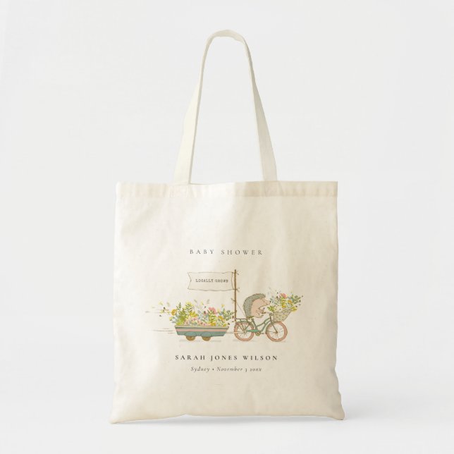 Niedlicher Grown Igel Flora Bike Babydusche Tragetasche (Vorne)