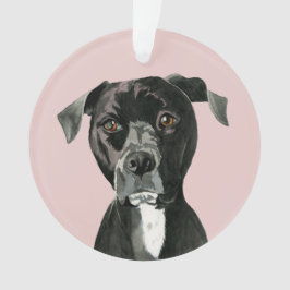 Niedlicher Gruben-Stier-Hund Ornament