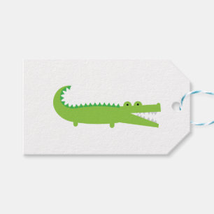 Niedlicher grüner Alligator Geschenkanhänger