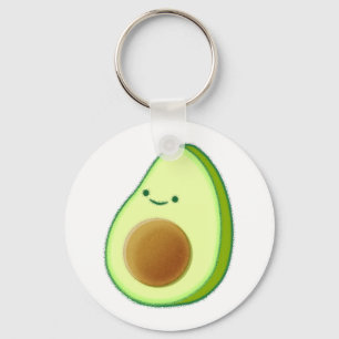 Niedlicher grüner Avocado Zeichnend Schlüsselanhänger