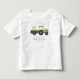Niedlicher grüner blauer Feldzug Kinder jeden Gebu Kleinkind T-shirt
