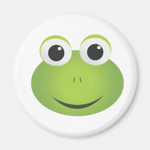 Niedlicher grüner Cartoon-Frosch-Magnet Magnet