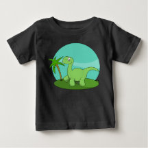 Niedlicher grüner Dinosaurier