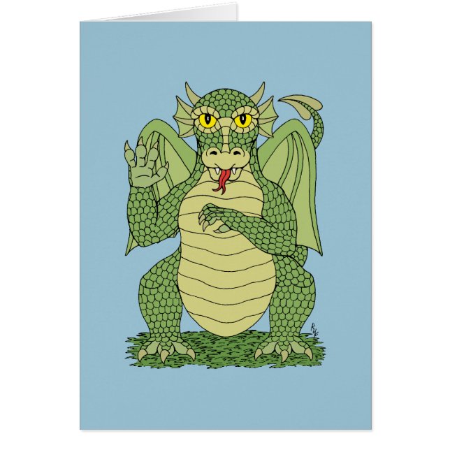 Niedlicher Grüner Drache (Vorne)