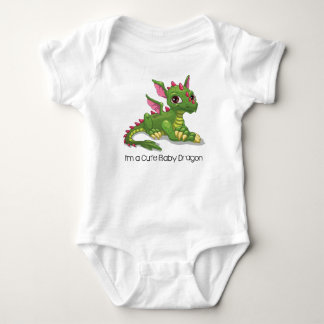 Niedlicher grüner Drache Baby Strampler