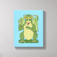 Niedlicher Grüner Drache