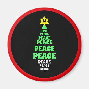 Niedlicher Grüner Friedhof Weihnachtsbaum Single Magnet