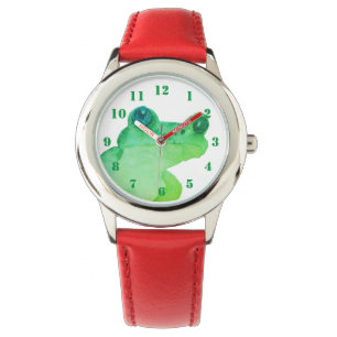 Niedlicher Grüner Frosch Armbanduhr