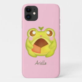 Niedlicher Grüner Frosch Holding Mexican Polvoron  Case-Mate iPhone Hülle