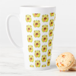Niedlicher Grüner Frosch Holding Mexican Polvoron  Milchtasse