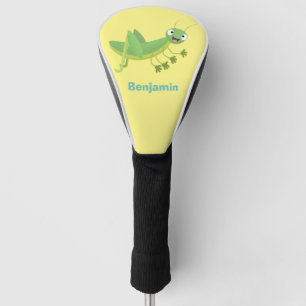 Niedlicher Grüner-Happy-Cartoon Golf Headcover