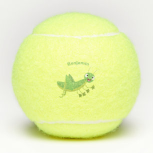 Niedlicher Grüner-Happy-Cartoon Tennisbälle