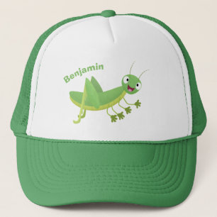 Niedlicher Grüner-Happy-Cartoon Truckerkappe