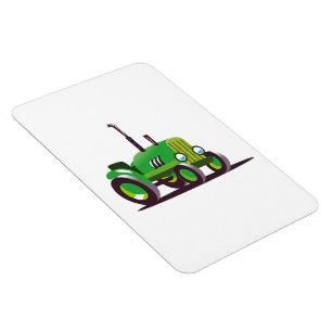 Niedlicher grüner Traktor Magnet