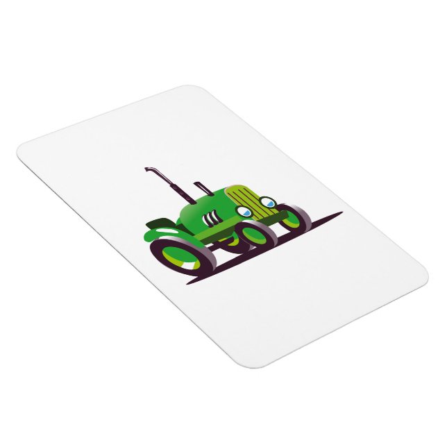Niedlicher grüner Traktor Magnet (Rechte Seite)