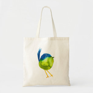 Niedlicher grüner Wasservogel Tragetasche