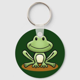 Niedlicher Grünfrosch Schlüsselanhänger