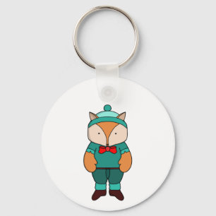 Niedlicher Grünfuchs Schlüsselanhänger