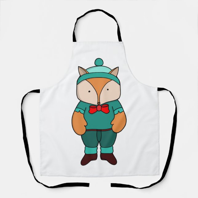 Niedlicher Grünfuchs Schürze (Vorderseite)