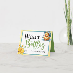 Niedlicher Gummi Duck Babydusche Wasserflasche Karte