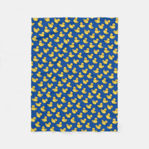 Niedlicher Gummi Ducky Pattern Royal Blue Fleecedecke