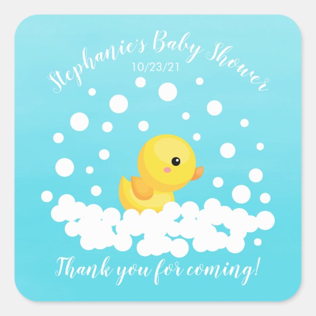 Niedlicher Gummikrug Duck Baby Duck Gevor Sticker (Vorderseite)