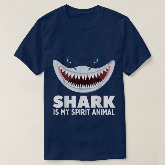 Niedlicher Hai ist mein Geist Tierhaie in der Fern T-Shirt (Design vorne)