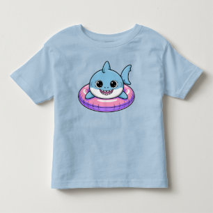 Niedlicher Haifisch-Baby Mit Schwimmhilfe Kleinkind T-shirt