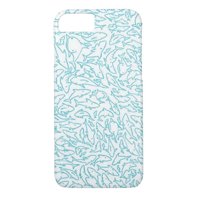 Niedlicher Haifisch iPhone 7 Fall Case-Mate iPhone Hülle (Rückseite)