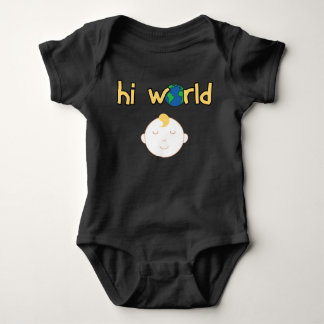 Niedlicher hallo Weltbaby-Bodysuit Baby Strampler
