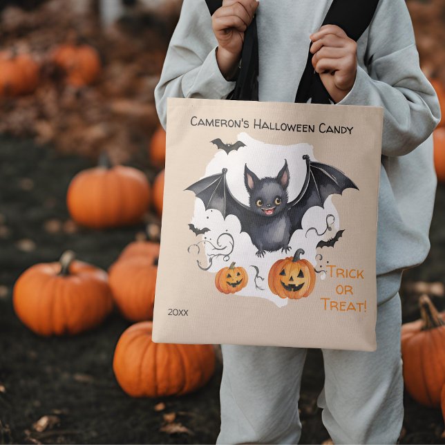 Niedlicher Halloween Bat Candy Trick oder Trete Tasche (Von Creator hochgeladen)