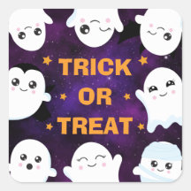 Niedlicher Halloween-Geistertrick oder -Treat