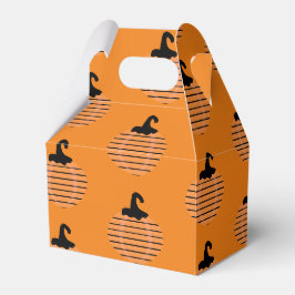 Niedlicher Halloween Geometric Stripes Pumpkin Geschenkschachtel