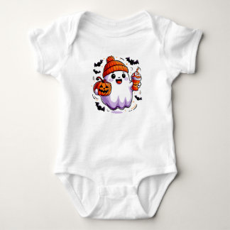 Niedlicher Halloween-Ghost-Baby-Bodysuit Baby Strampler