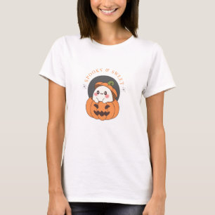 Niedlicher Halloween Ghost Pumpkin-T - Shirt
