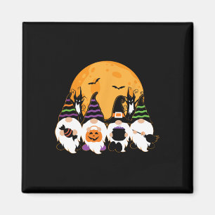 Niedlicher Halloween-Gnome-Spooky-Gartentrick oder Magnet