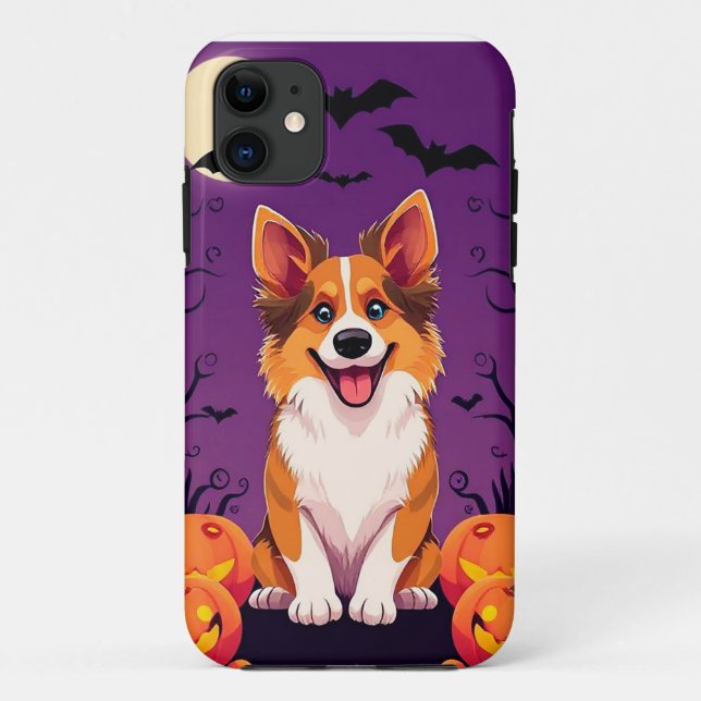 Niedlicher Halloween-Hund Case-Mate iPhone Hülle (Rückseite)