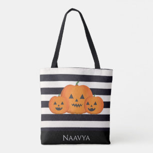 Niedlicher Halloween Individuelle Name Trick oder  Tasche