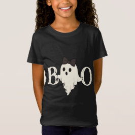 Niedlicher Halloween Kids T - Shirt - "Boo" Geist 