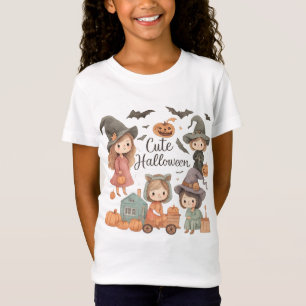 Niedlicher Halloween Kids T - Shirt - Geist, Bat &