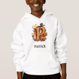 Niedlicher Halloween Monogram Letter P Hoodie