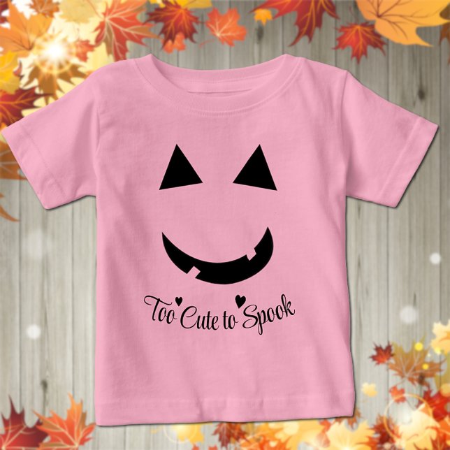Niedlicher Halloween Pumpkin Smile Baby T - Shirt (Von Creator hochgeladen)