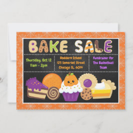 Niedlicher Halloween School Bake Sale Einladung