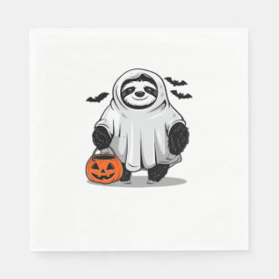 Niedlicher Halloween Sloth T - Shirt Adorable and Serviette