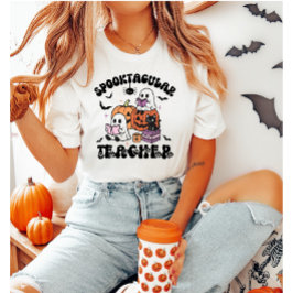 Niedlicher Halloween Spooktacular-Lehrer T-Shirt