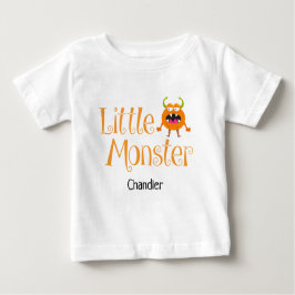 Niedlicher Halloween-Trick oder Kleiner Monsternam Baby T-shirt